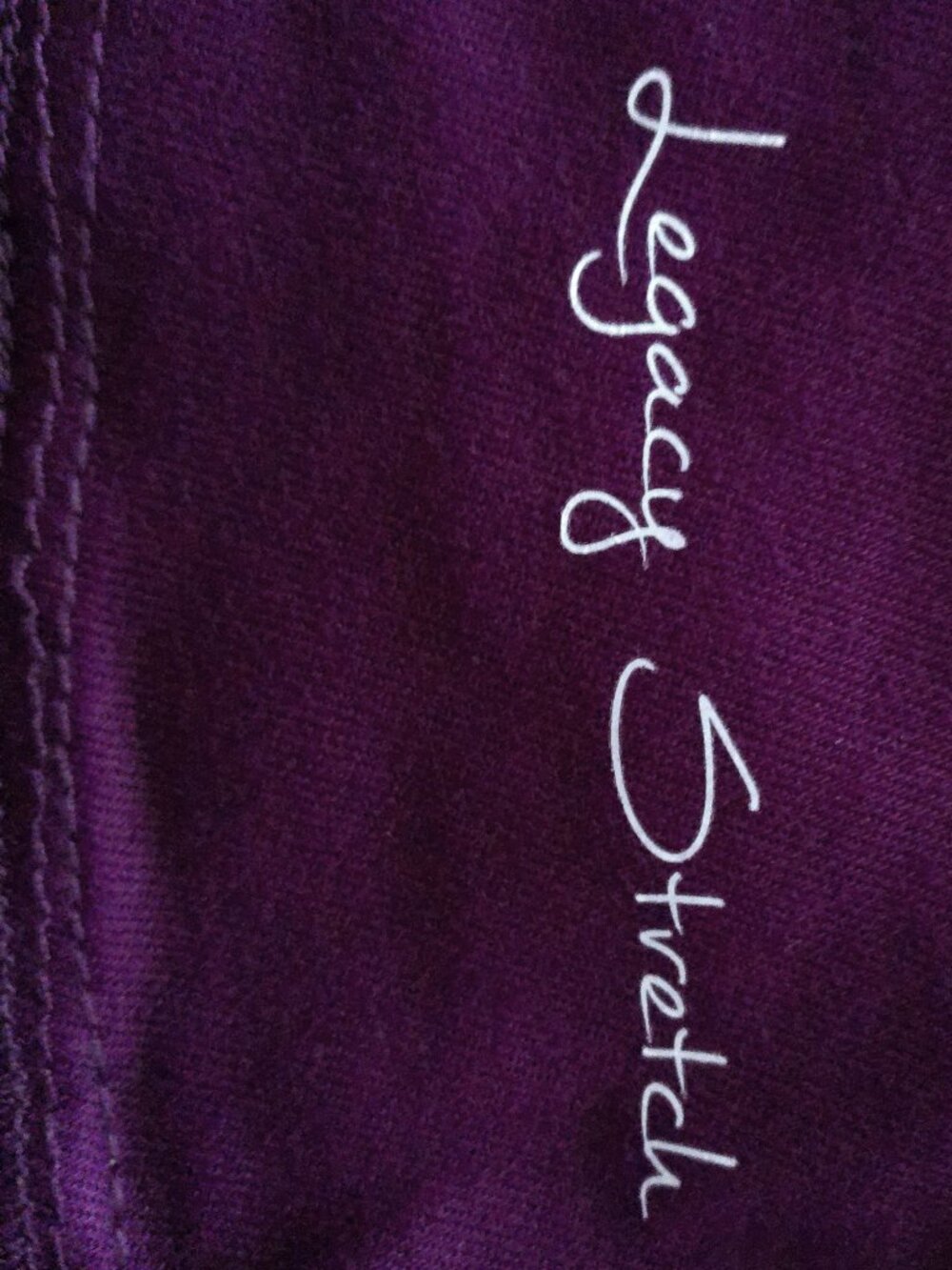 DG2 by Diane Gilman NWT 5 Pocket Pull-On Legacy Stretch Deep Raspberry Jeans M - Picture 6 of 12